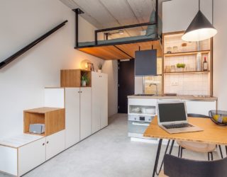 Tiny 18 Sqm Apartment Offers Student Housing with Space-Savvy Ease