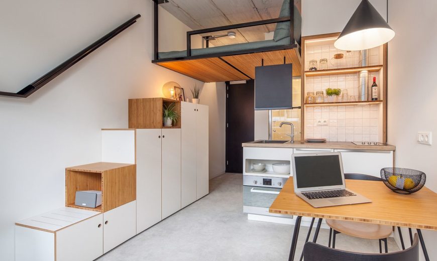 Tiny 18 Sqm Apartment Offers Student Housing with Space-Savvy Ease
