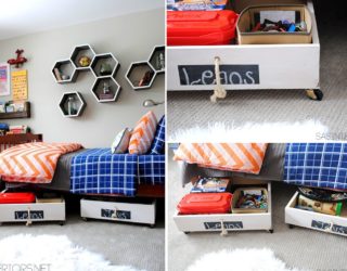 Space-Saving DIY Boxes and Storage Chests for Kids Room and Beyond