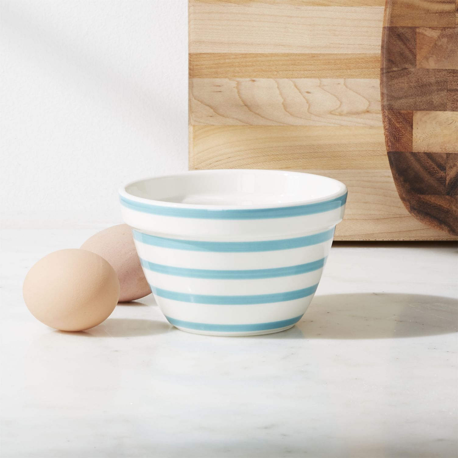 Striped mixing bowl