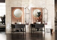 Stunning-use-of-mirrors-lighting-and-vaniy-in-the-modern-industrial-bathroom-217x155
