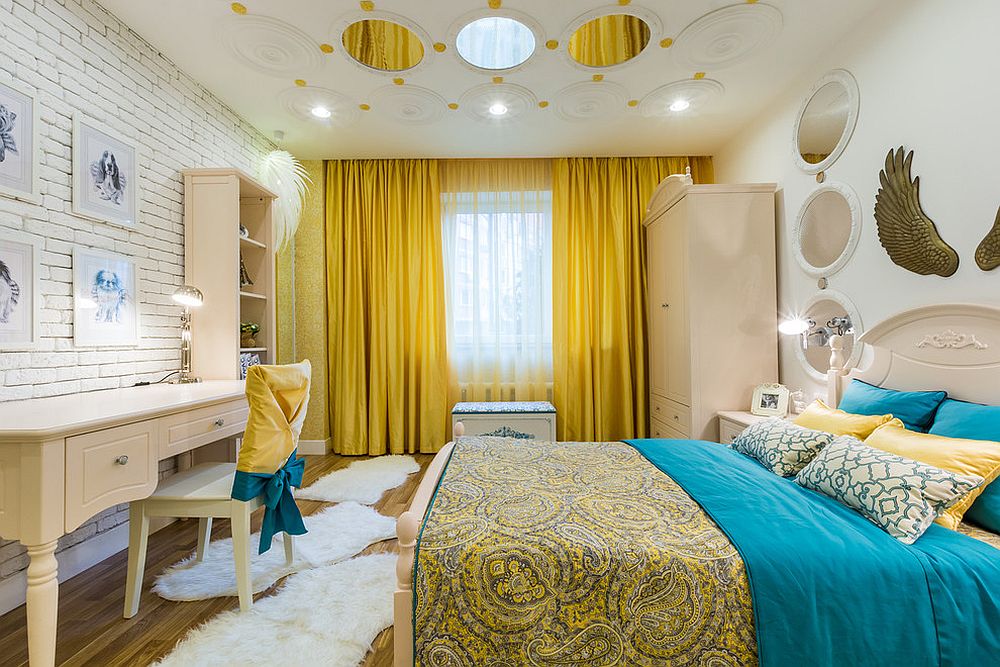 How To Add Yellow To The Eclectic Kids Bedroom In Cheerful Style