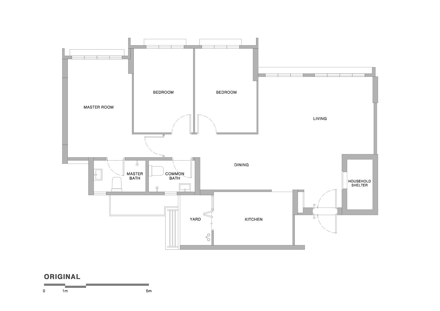 Floor-plan-of-House-in-Flat-before-renovation