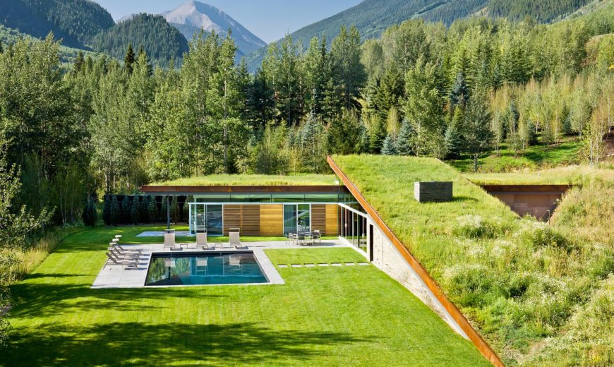 Camouflaged in a Cloak of Green: Majestic Eco-Friendly House in the Mountains