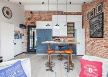 Industrial-chic-kitchen-with-a-brick-wall-backdrop-inside-the-small-Moscow-loft-apartment-217x155