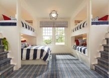 Plaid-carpet-unites-different-blue-elements-in-this-kids-bedroom-217x155