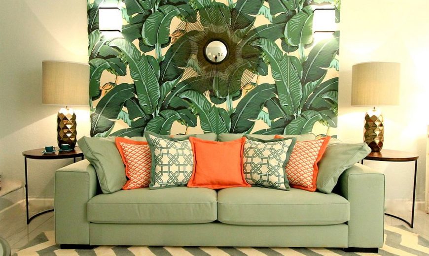 Wallpaper with Tropical Flavor: 25 Trendy Ways to Add Greenery and Colorful Zest