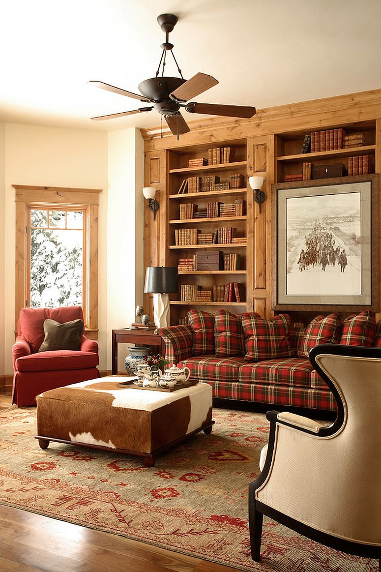 Stylish-plaid-couch-in-this-living-room-is-a-classic-that-never-fades-away