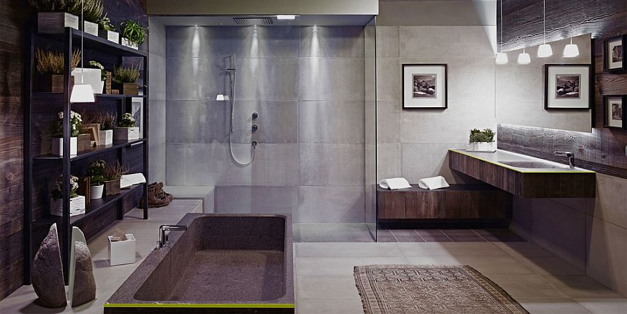 Fabulous-industrial-bathroom-in-concrete-and-wood