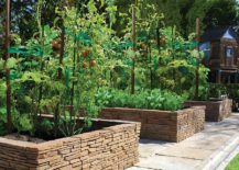Stacked-stone-shapes-the-edible-garden-in-this-Mediterranean-style-setting-217x155