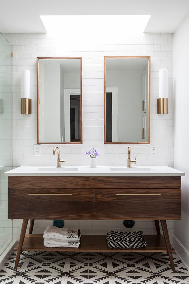 Custom-wooden-vanity-for-the-midcentury-modern-bathroom