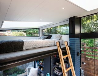 Loft level bedroom for the backyard reading retreat