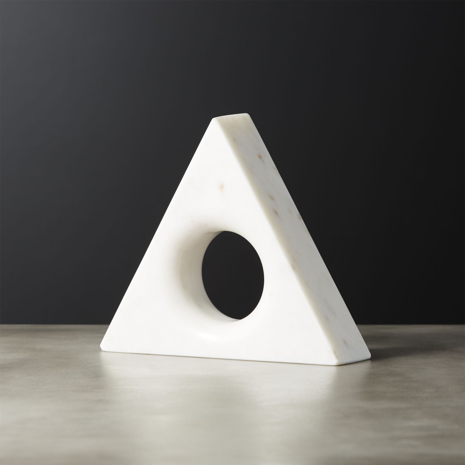 Modern marble triangle