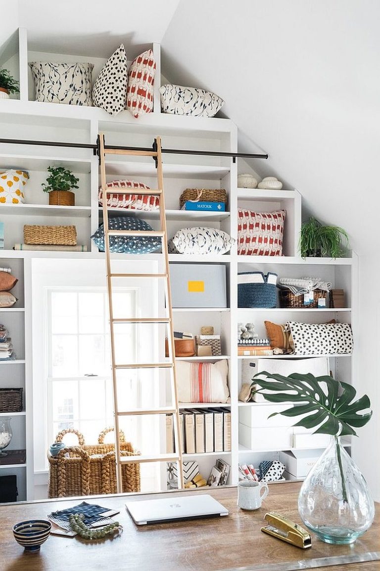 25 Home Office Shelving Ideas For An Efficient, Organized Workspace ...