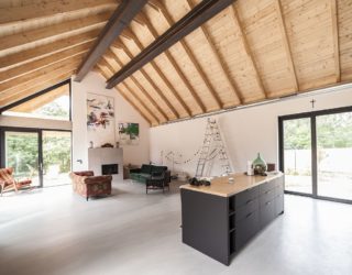 Minimal Wooden One Family House in Poland Connects with the Outdoors