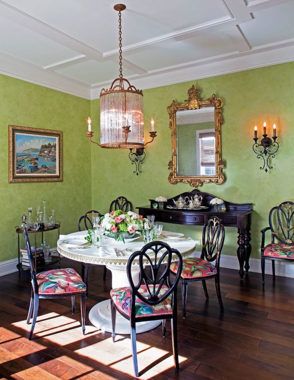 Gorgeously Refreshing: Versatile Green Dining Rooms in Different Styles