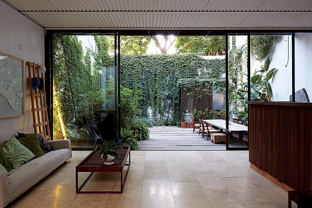 Vegetation plays the role of the protagonist in this modern home