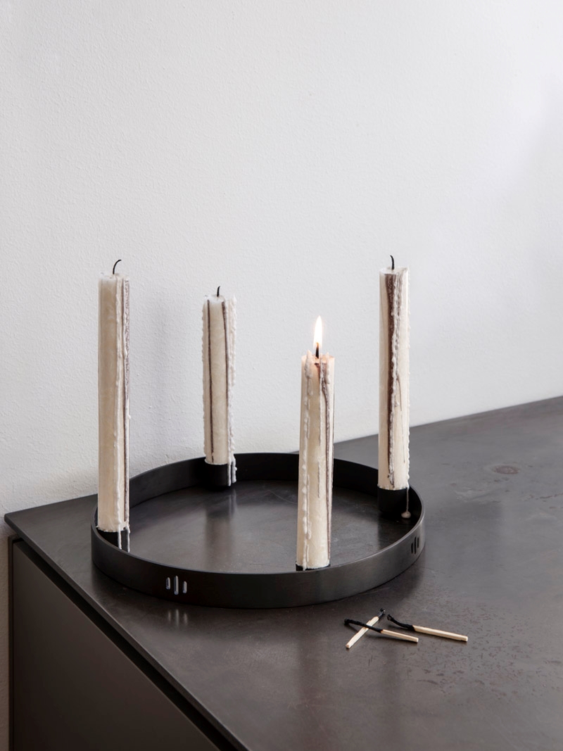 Circular candle holder from ferm LIVING