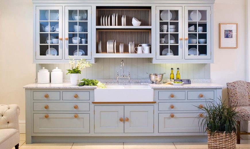 A Spring-Inspired Kitchen  Country kitchen designs, Plate racks