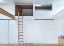Ladder-leading-to-the-loft-level-inside-the-Japanese-home-217x155