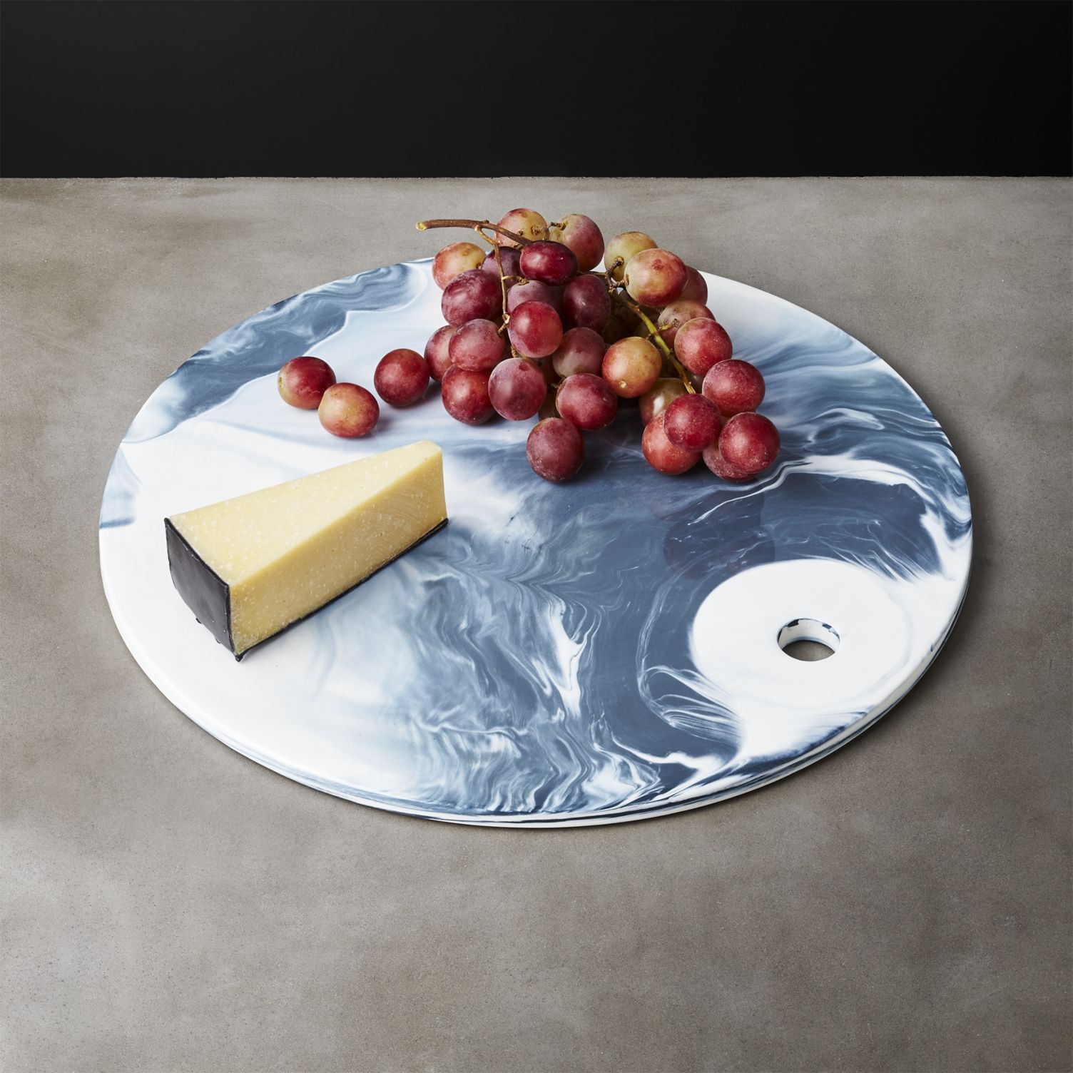 Marbleized serving platter from CB2