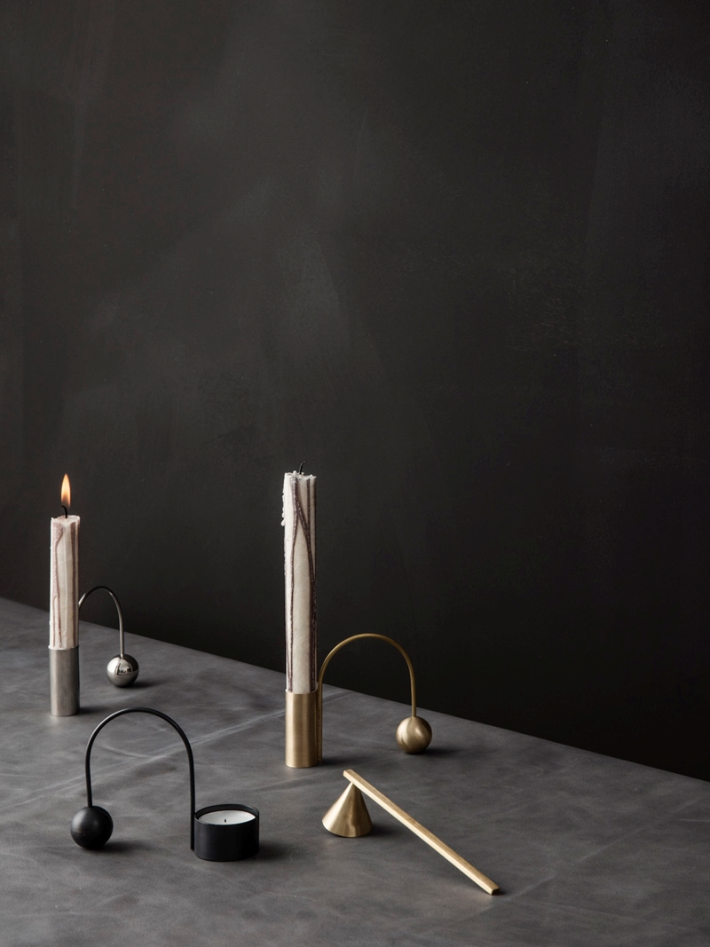 Modern candle holders from ferm LIVING