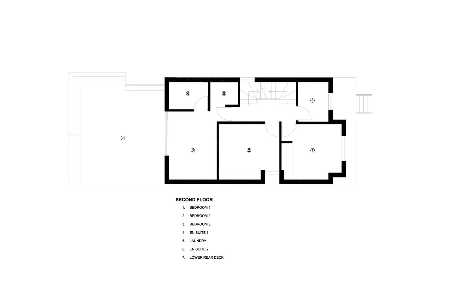 Second floor plan of the Art House
