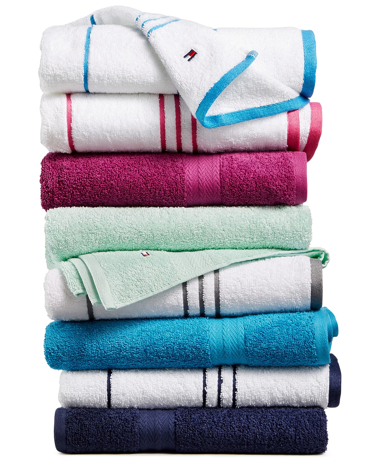 Vibrant towels by Tommy Hilfiger for Macy's