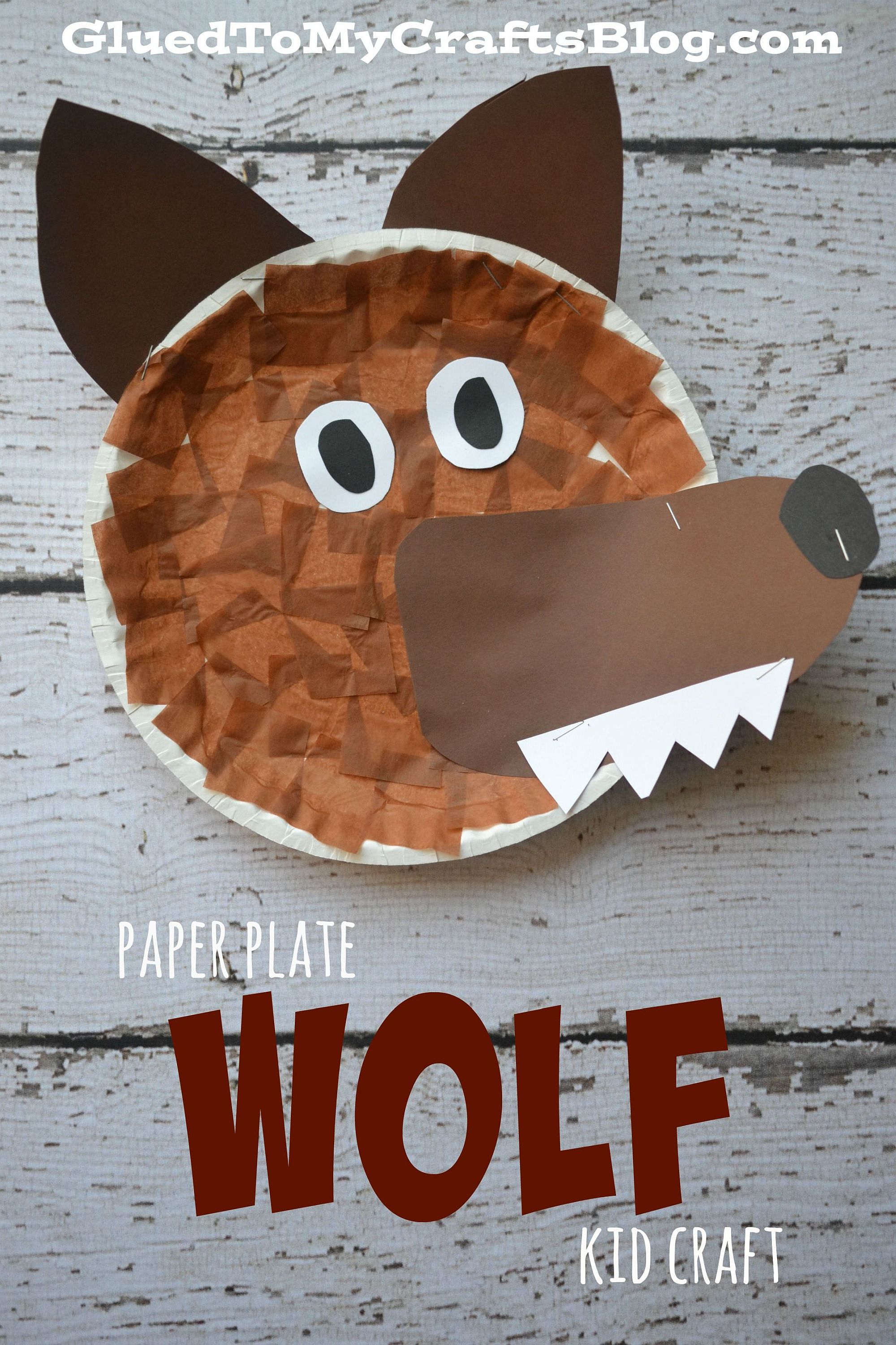 Another paper plate craft for this Halloween brings a bit of werewolf scare to your home