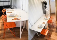 Chairs-bring-bright-orange-to-the-small-dining-space-for-two-217x155