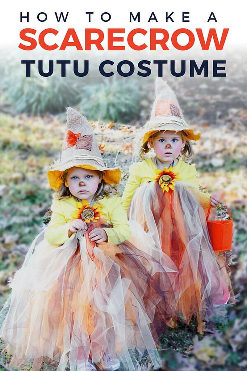 Cute DIY scarecrow tutus make for no-scary Halloween costume for kids