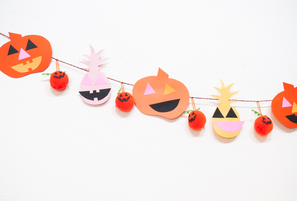 Easy Halloween garland idea