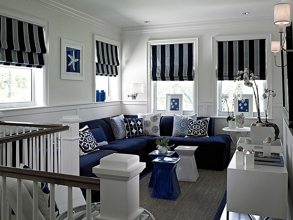 Hot Fall and Winter Trend: Exquisite Navy Blue Sofas for a Trendy