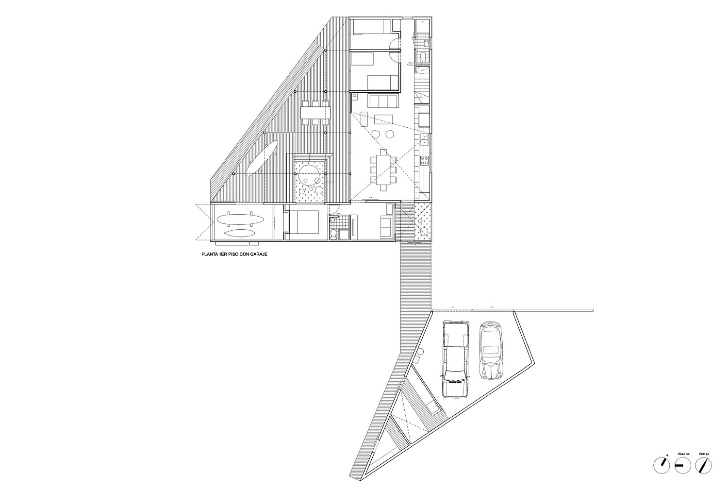 Floor plan of BL 1 and BL 2 House