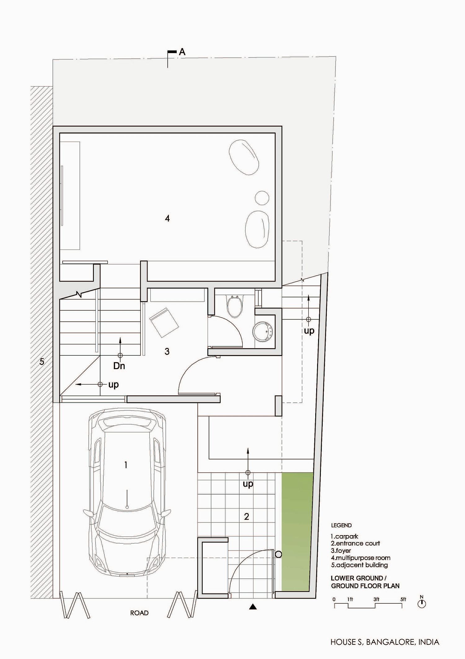 Ground floor plan of House S