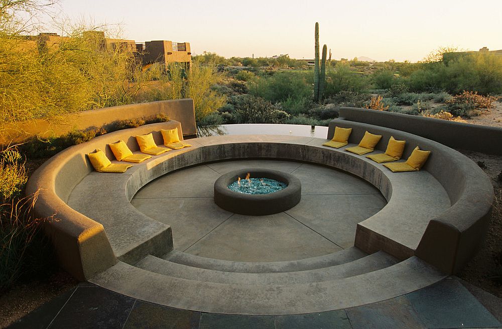 It is the fire pit that defines this entire outdoor space!