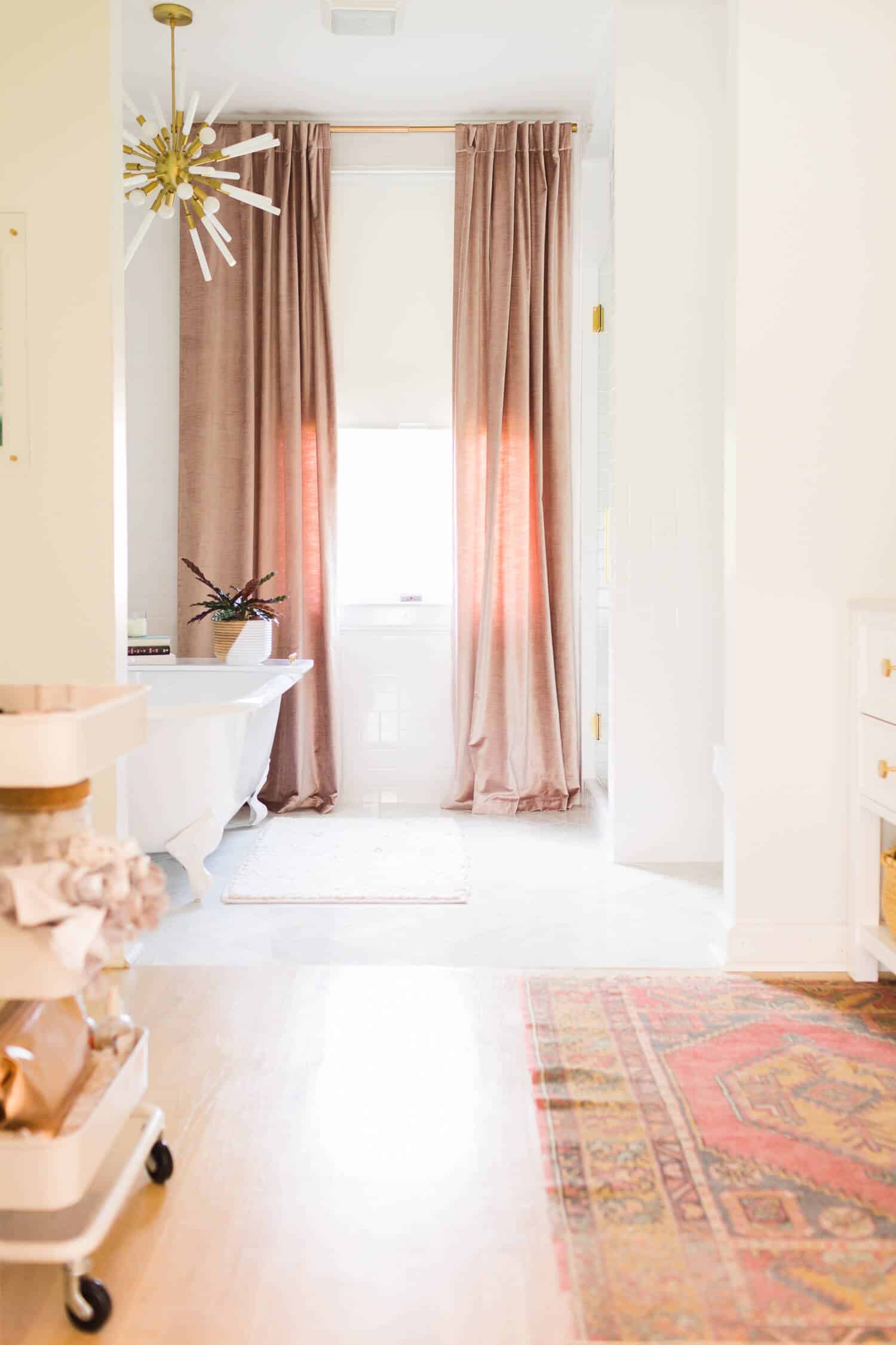 Master bath makeover from A Beautiful Mess