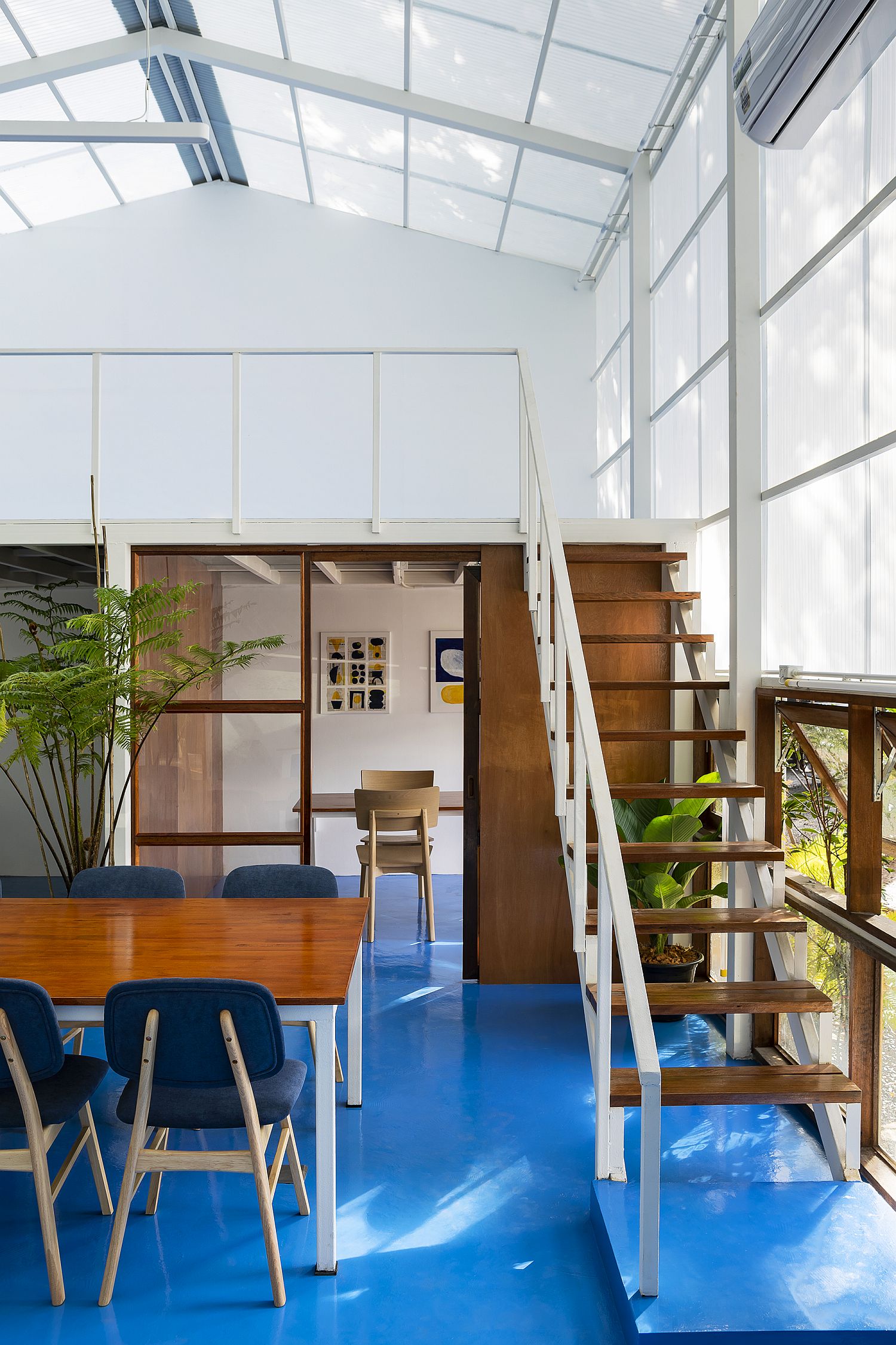 Mezzanine level of the library can be used in multiple ways