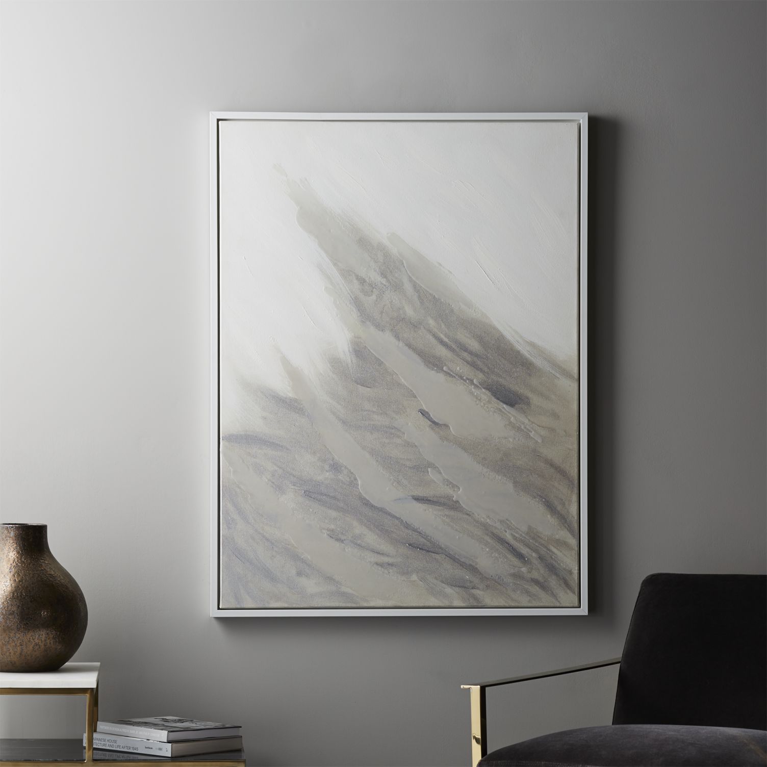 Modern art in grey tones