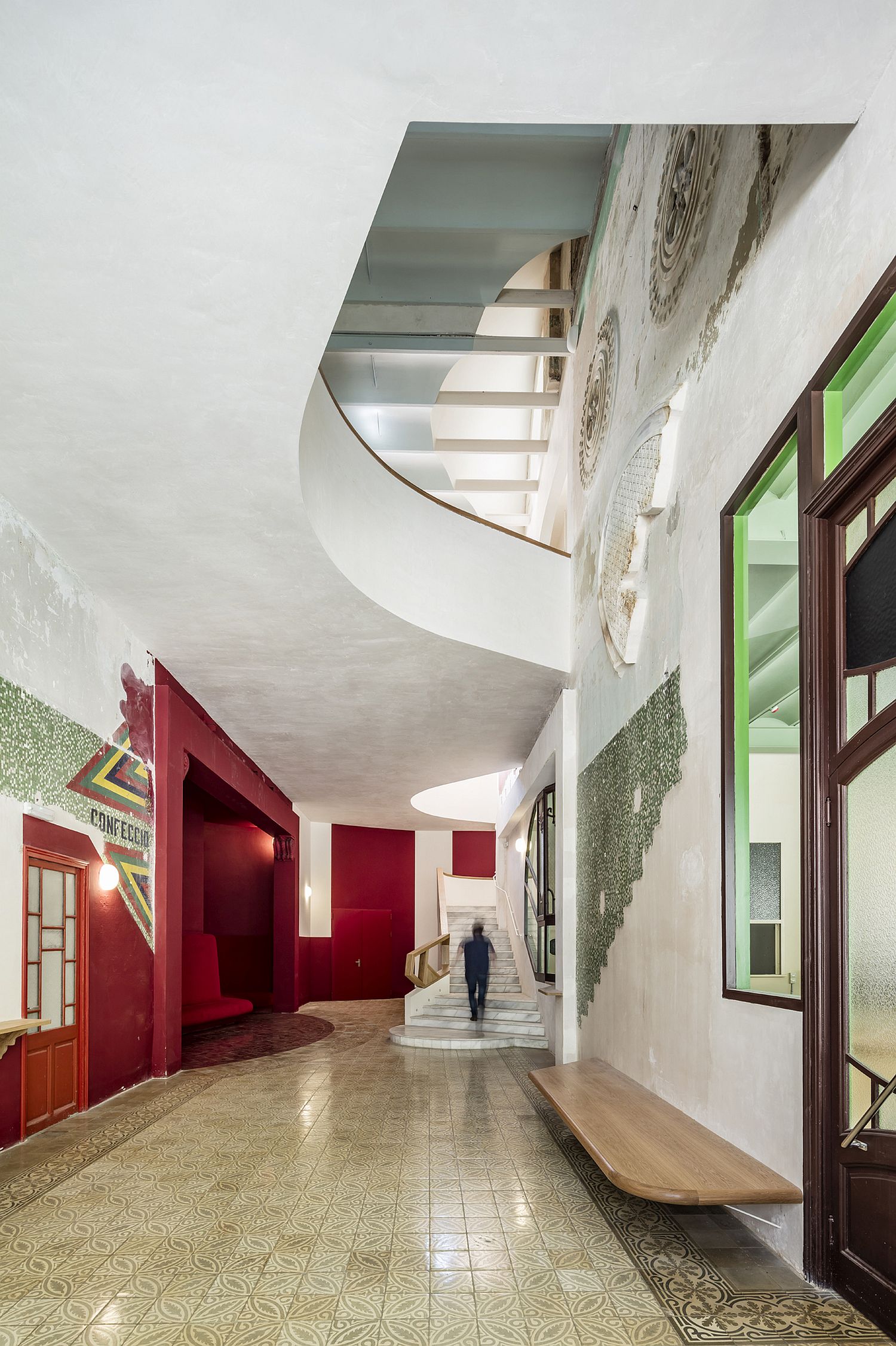 Old-meets-new-inside-this-Barcelona-community-center