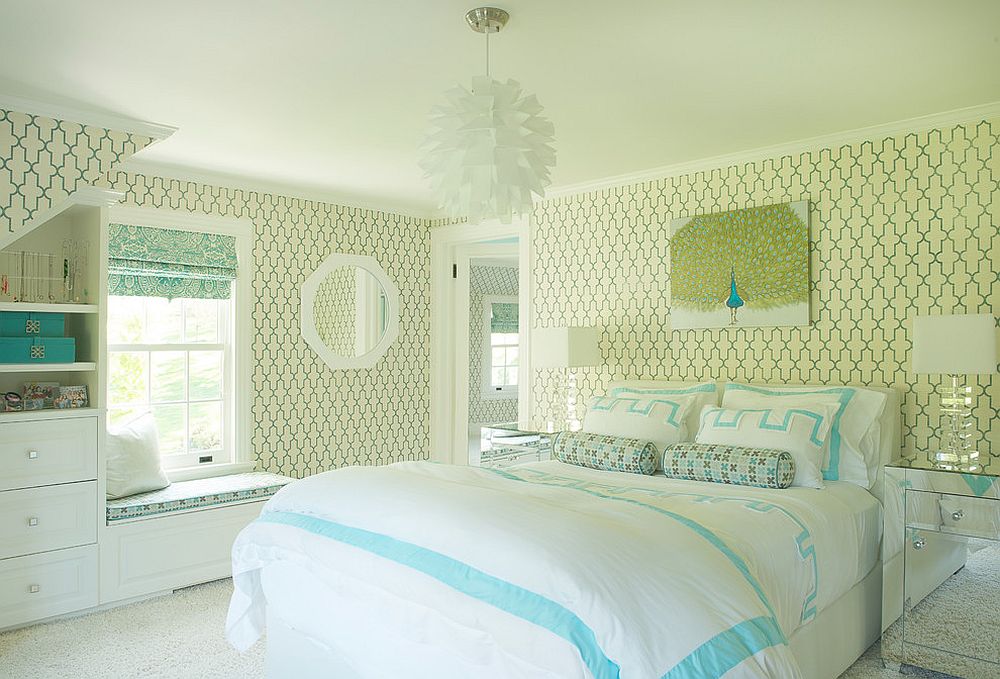 Smart-use-of-yellowish-green-and-a-touch-of-blue-in-the-kids-bedroom