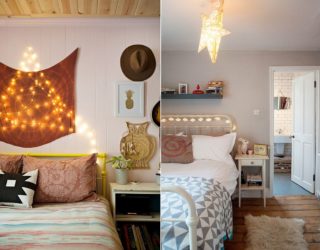 Usher in Early Festivities: Awesome Eclectic bedrooms with String Lights