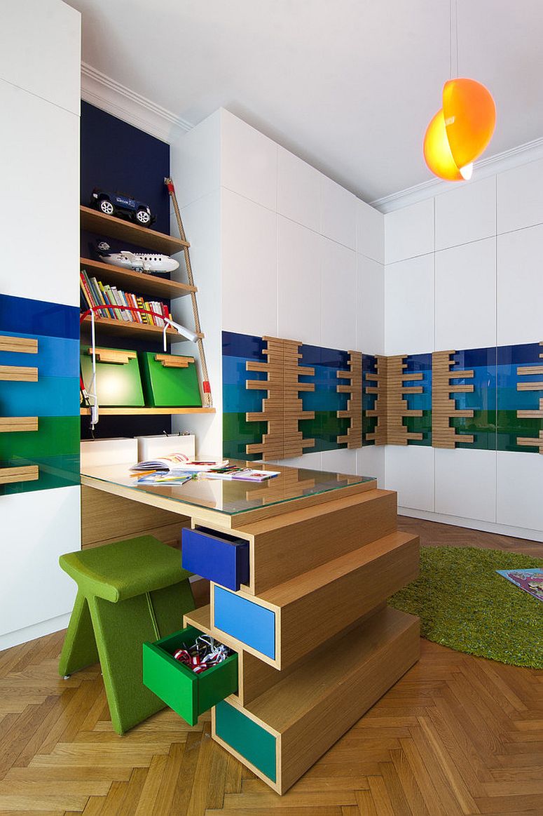 Super-fun-kids-study-area-embraces-colorful-minimalism