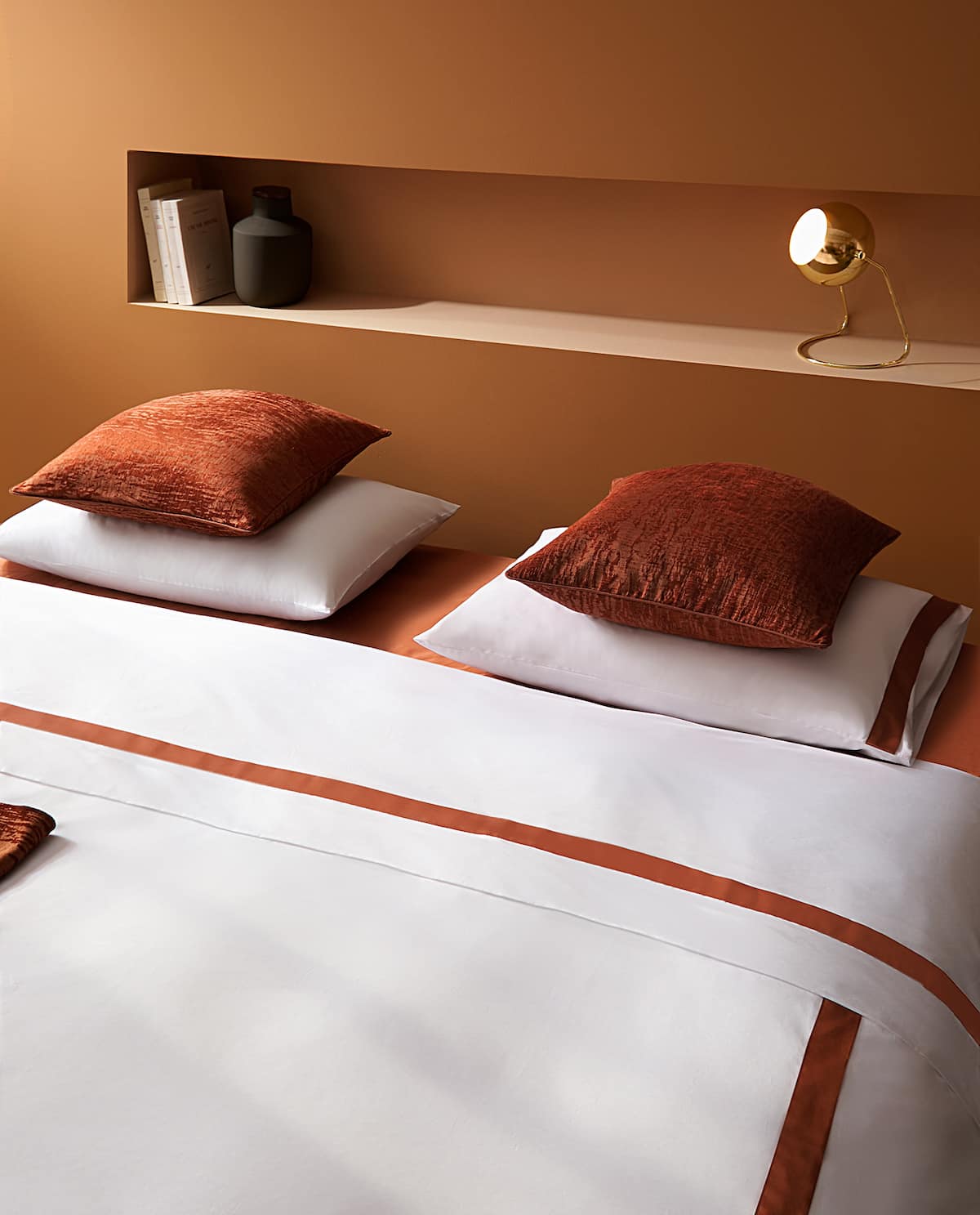 Terracotta bedroom style from Zara Home