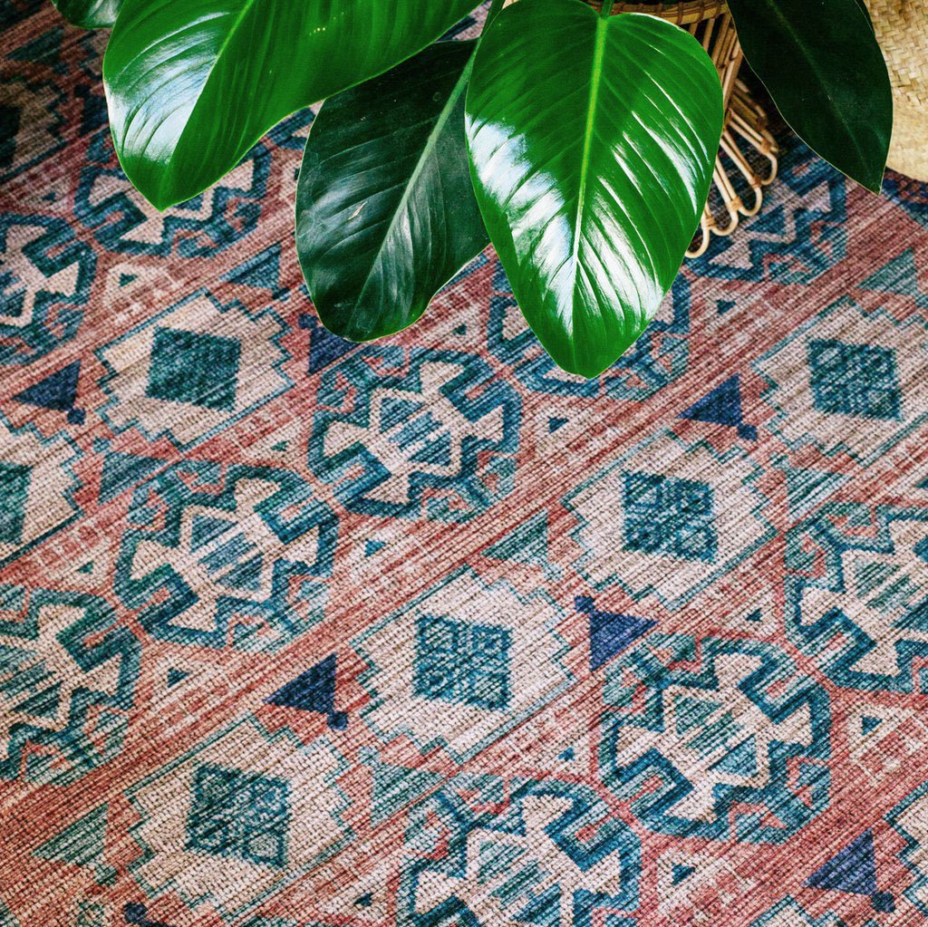 Terracotta rug by Justina Blakeney