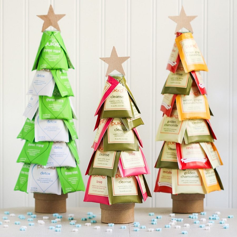 Christmas tree DIY for those who lover their tea!