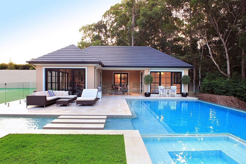 Classic pool house in Brisbane has it all