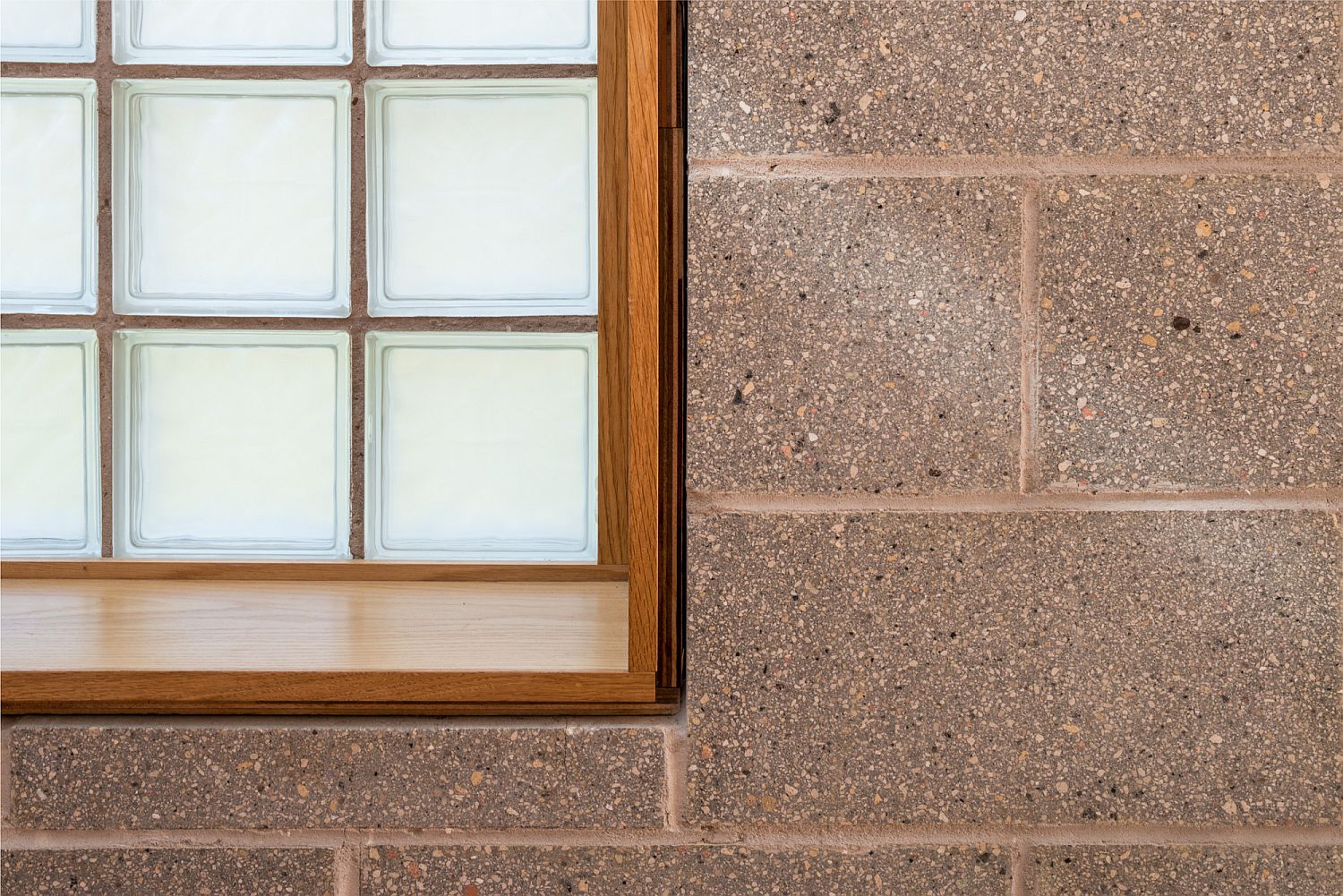 Closer look at the cement and glass extension of the UK home