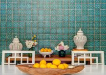 Contemporary-dining-room-with-a-fabulous-backdrop-created-using-Moroccan-tiles-217x155