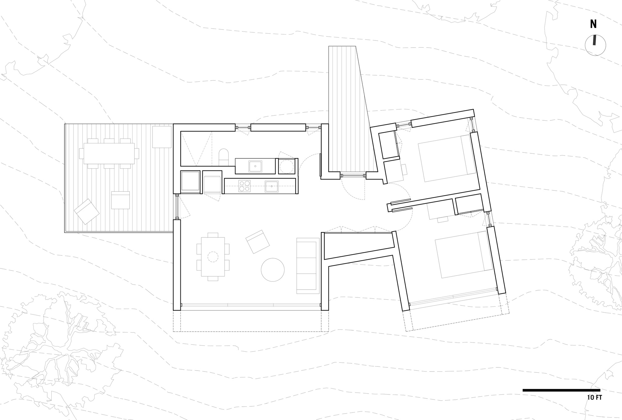 Design plan of the gorgeous Crowhill Cabin